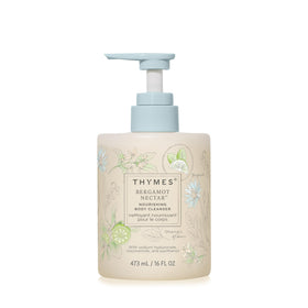Thymes Nourishing Body Cleanser pump bottle for easy daily cleansing.