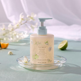 Thymes Nourishing Body Cleanser silky-lather for a luxurious shower.