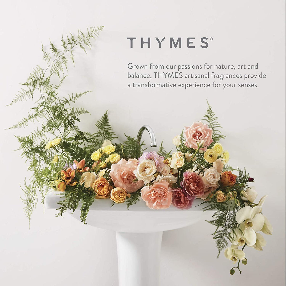 Applying Thymes Sienna Sage Hand Lotion after washing hands.
