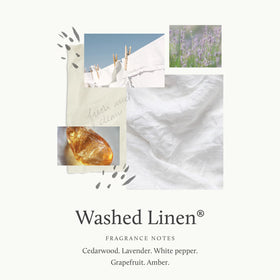 Thymes Washed Linen refill pump provides easy, mess-free hand cleansing