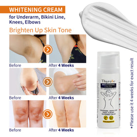 Thyrelle knees and elbows brightening cream supports smoother skin and even color.