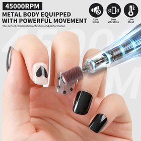 Tiandirenhe nail drill with 56 sanding bands stored in base