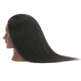 TIANYOUHAIR mannequin head shown with stand for stable practice