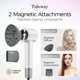 Tideway eight-mode settings tailor airflow and heat for every hair type