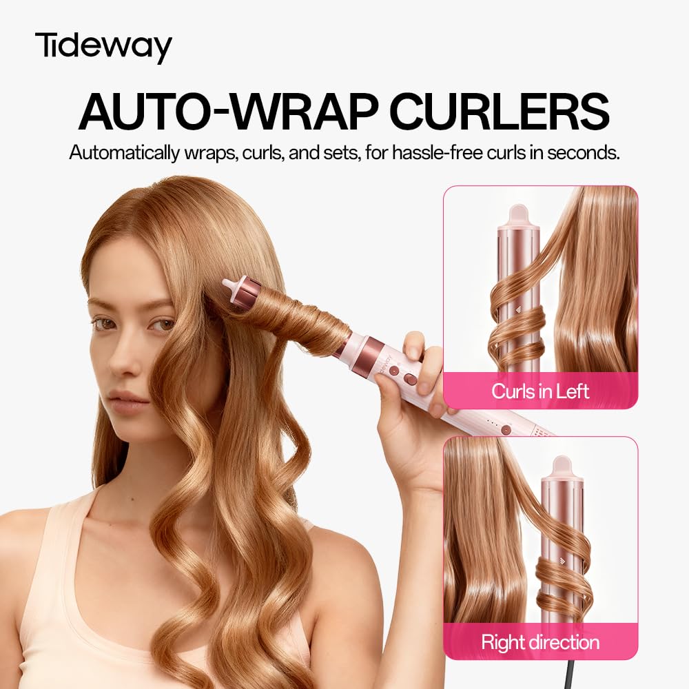 Tideway Prowaver auto-wrap curlers for easy, heat-damage-free curls