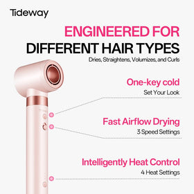 Tideway Prowaver oval dryer brush for fast, frizz-free drying
