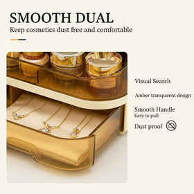 Tidyladyo countertop-fit vanity organizer on a bathroom counter
