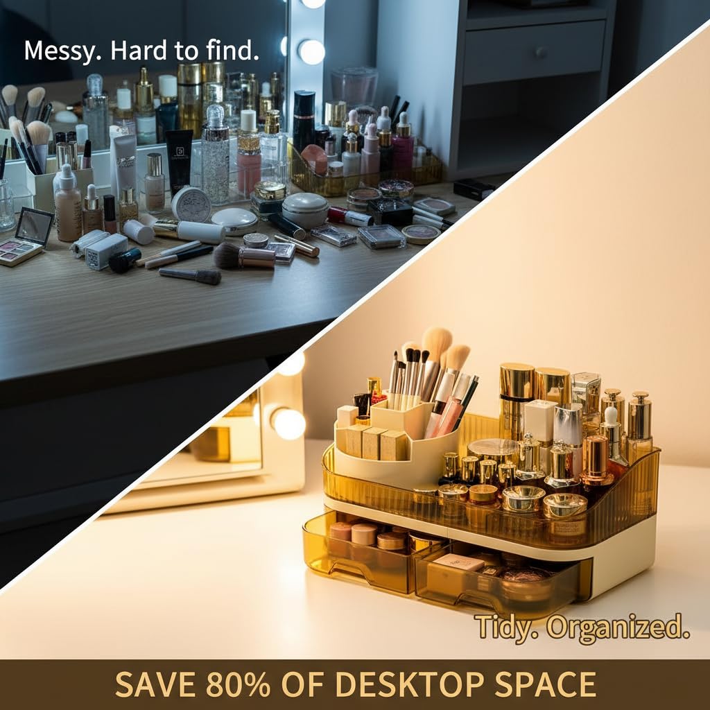 Tidyladyo drawers provide smooth access to cosmetics