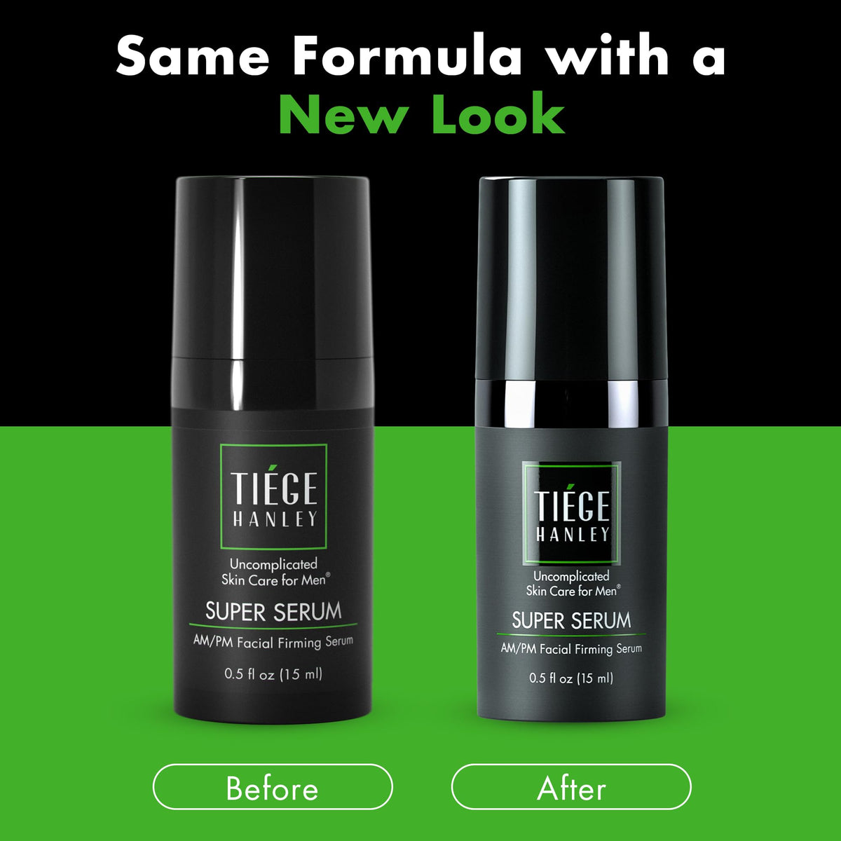 Tiege Hanley 2-pack packaging, highlighting value and convenience.