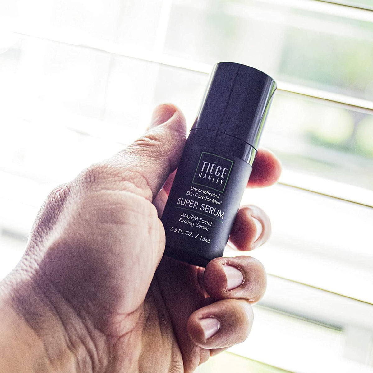 Tiege Hanley Anti-aging Bundle packaging shown on shelf
