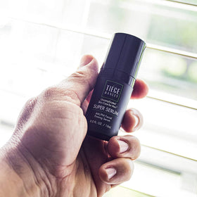 Tiege Hanley Anti-aging Bundle packaging shown on shelf