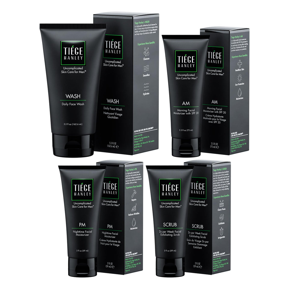 Tiege Hanley Face Wash 5.5 oz image showing daily cleansing for refreshed skin.