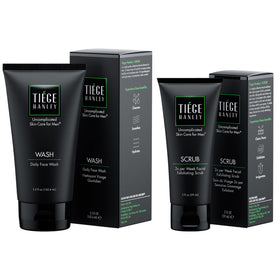 Tiege Hanley Face Wash bottle for daily, fragrance-free cleansing that leaves skin refreshed.