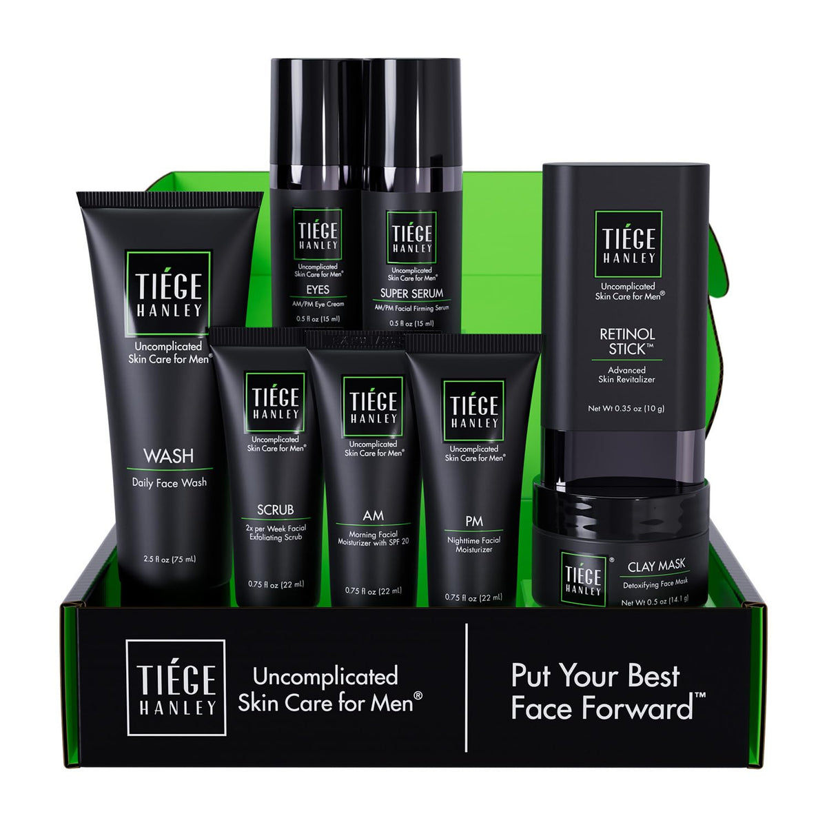 Tiege Hanley Face Wash bottle for daily cleansing and refreshed skin.