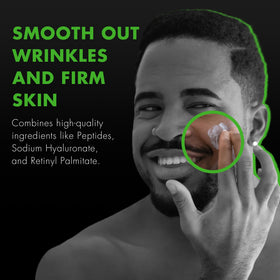 Tiege Hanley serum in hand illustrating ready-for-daily application.