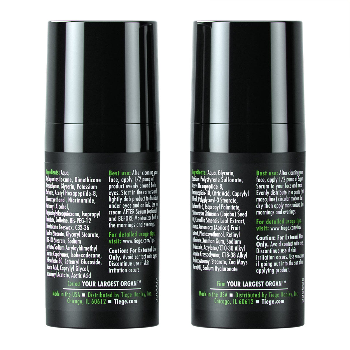 Tiege Hanley Super Serum 0.5 oz close-up texture highlighting firming action