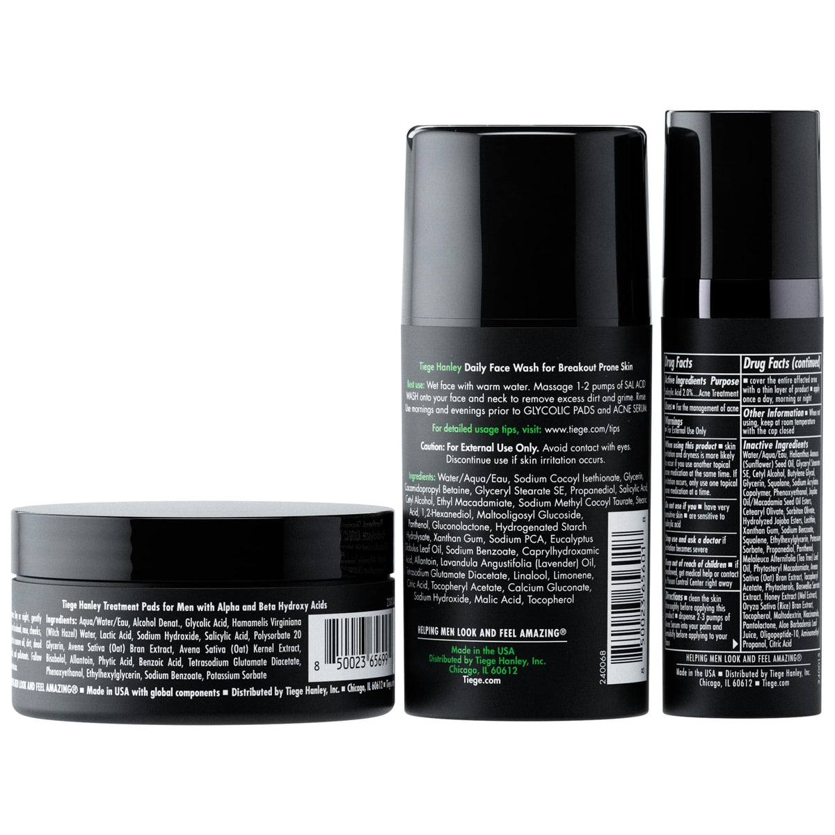 Tiege Hanley Glycolic Pads 30-count exfoliating to remove surface grime.