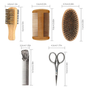 TIENQI mustache scissors for precise shaping and clean trimming.