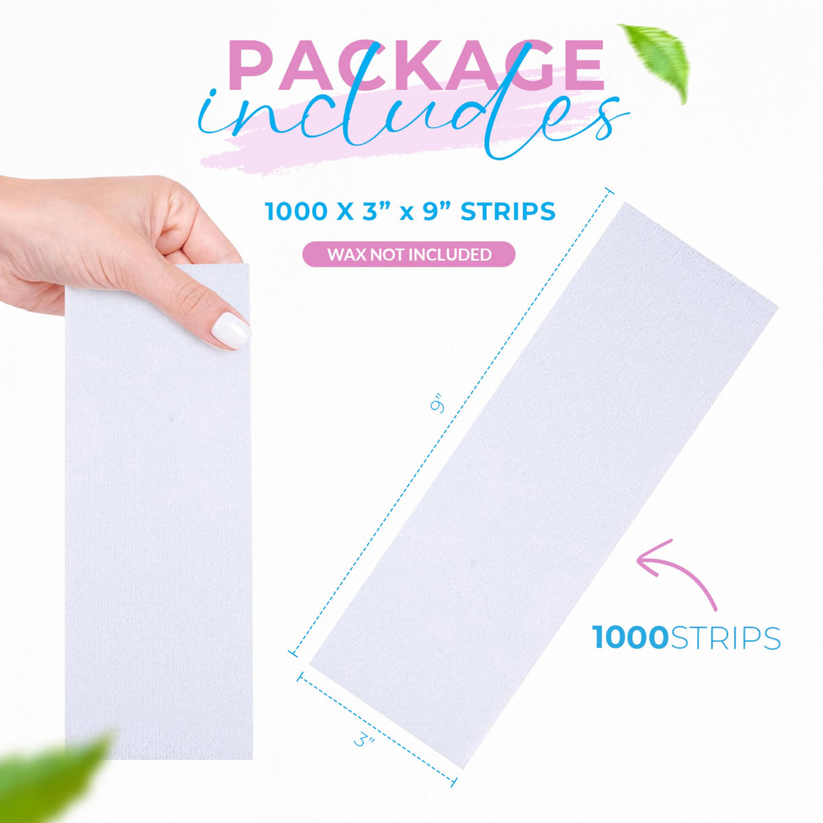 Tifara Beauty usage demo shows large strips ready for quick hair removal