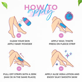Tifara Beauty wax strips close-up shows textured surface for efficient removal