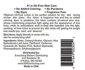Close-up of the lotion cream texture highlighting a thick, creamy, non-greasy finish