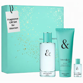 Tiffany & Co. Love 3oz EDP spray bottle with elegant gift-set packaging.