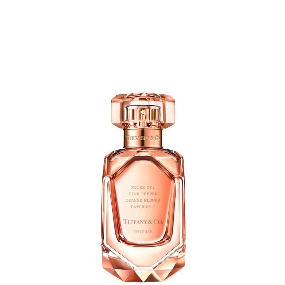 Tiffany & Co. Rose Gold Intense bottle close-up showcases luxury and elegance.