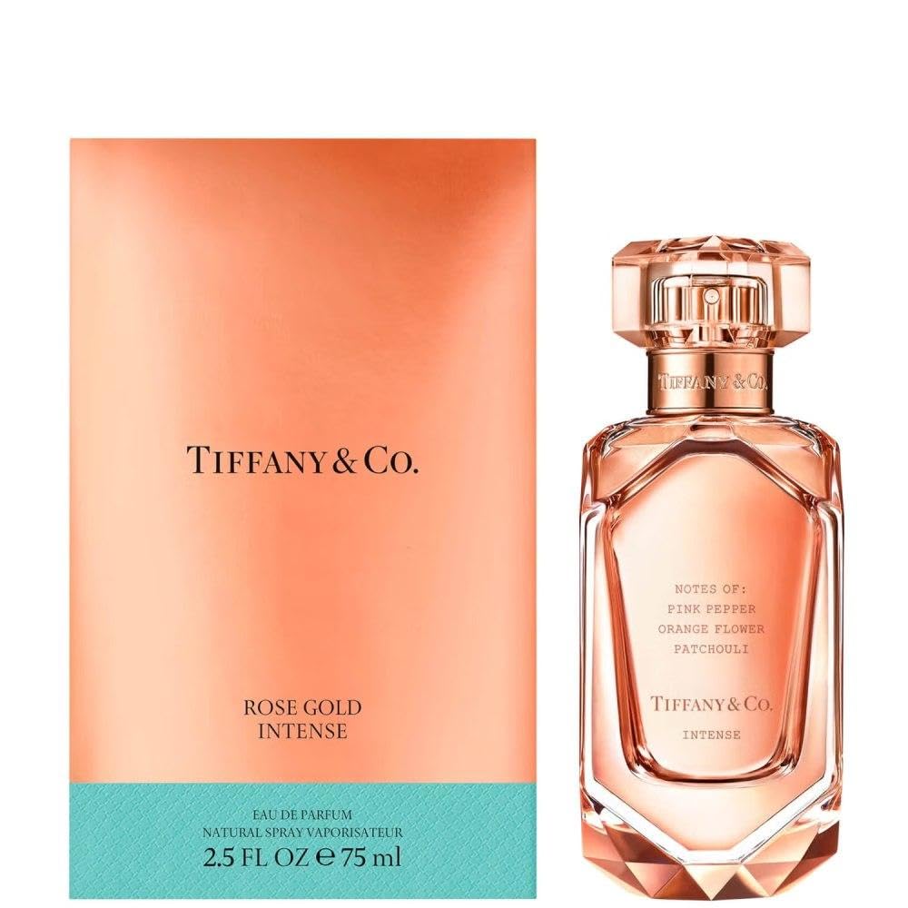 Tiffany & Co. Rose Gold Intense rose note close-up highlights floral sophistication.