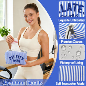 TIFFYONEK Pilates Socks Bag boxy stand up design stays neat