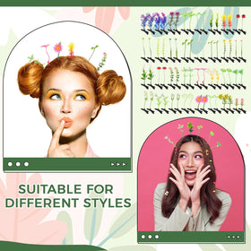 Tigeen bean sprout hair clip flower motif brightens spring outfits