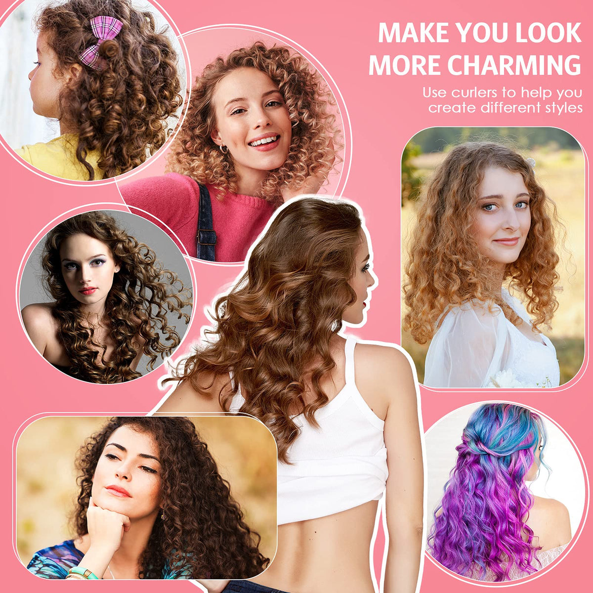 Tigeen DIY home styling tools for salon-like curls.