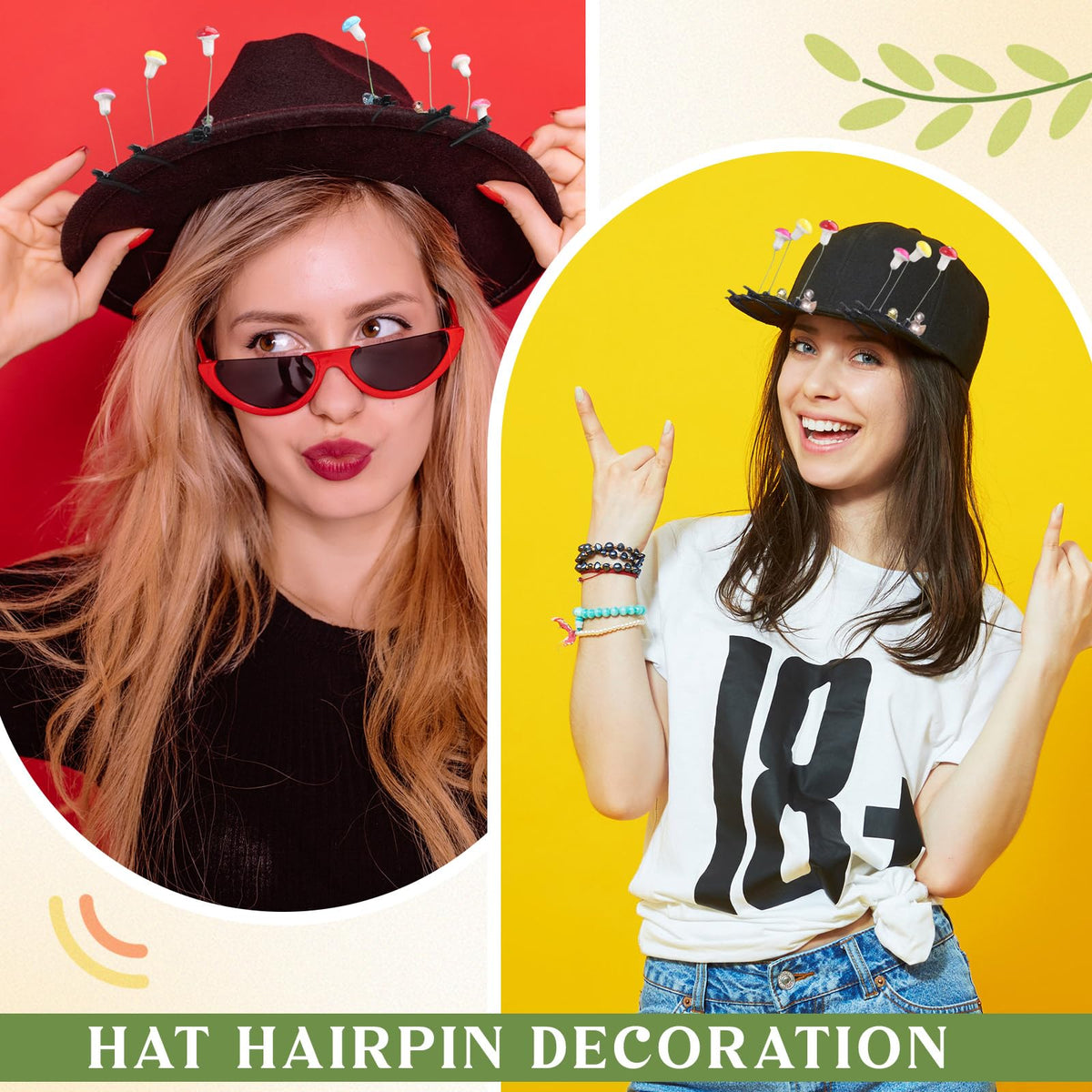 Tigeen mushroom duck hair clip pairs well with party outfits