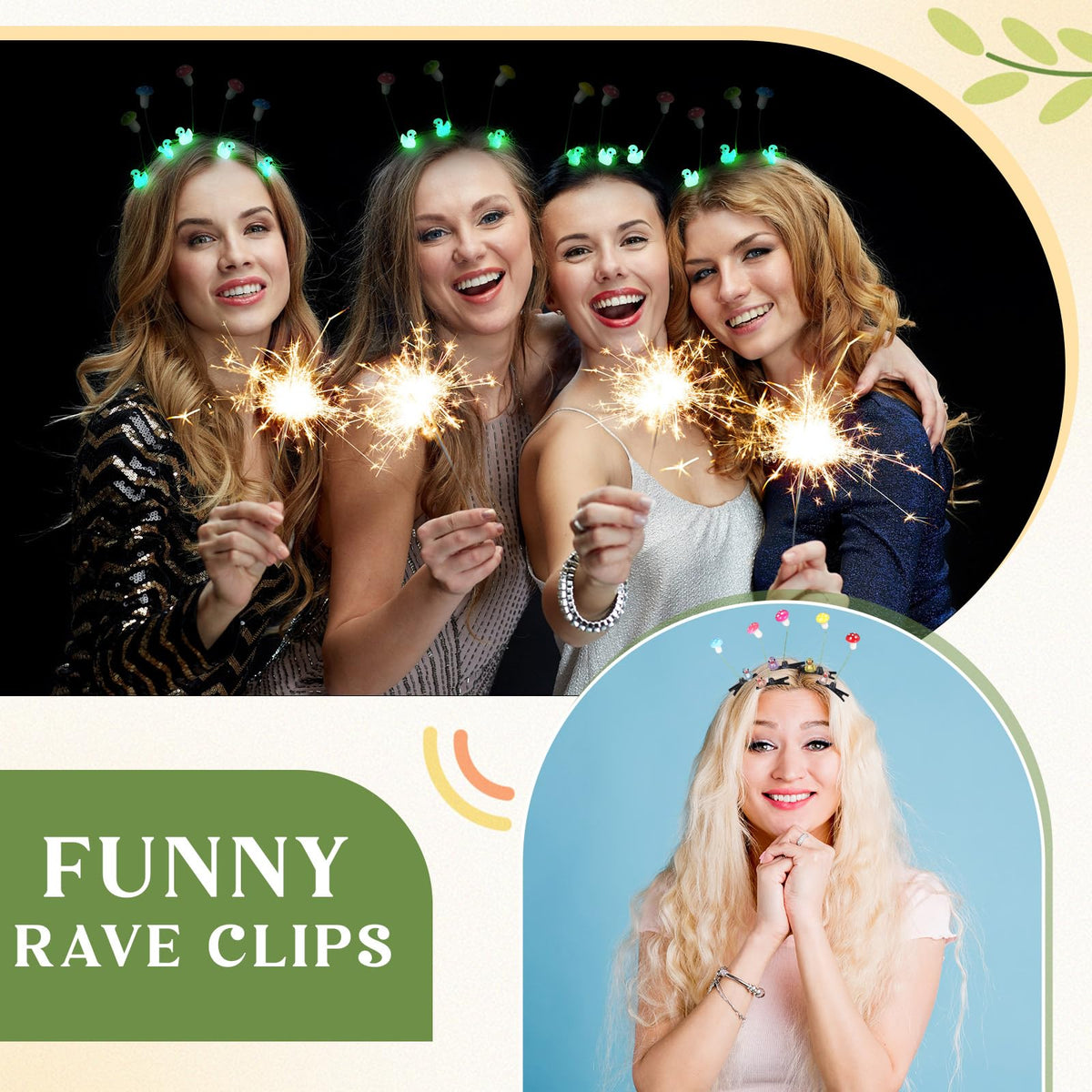 Tigeen glow-in-the-dark hair clip highlights playful accessories