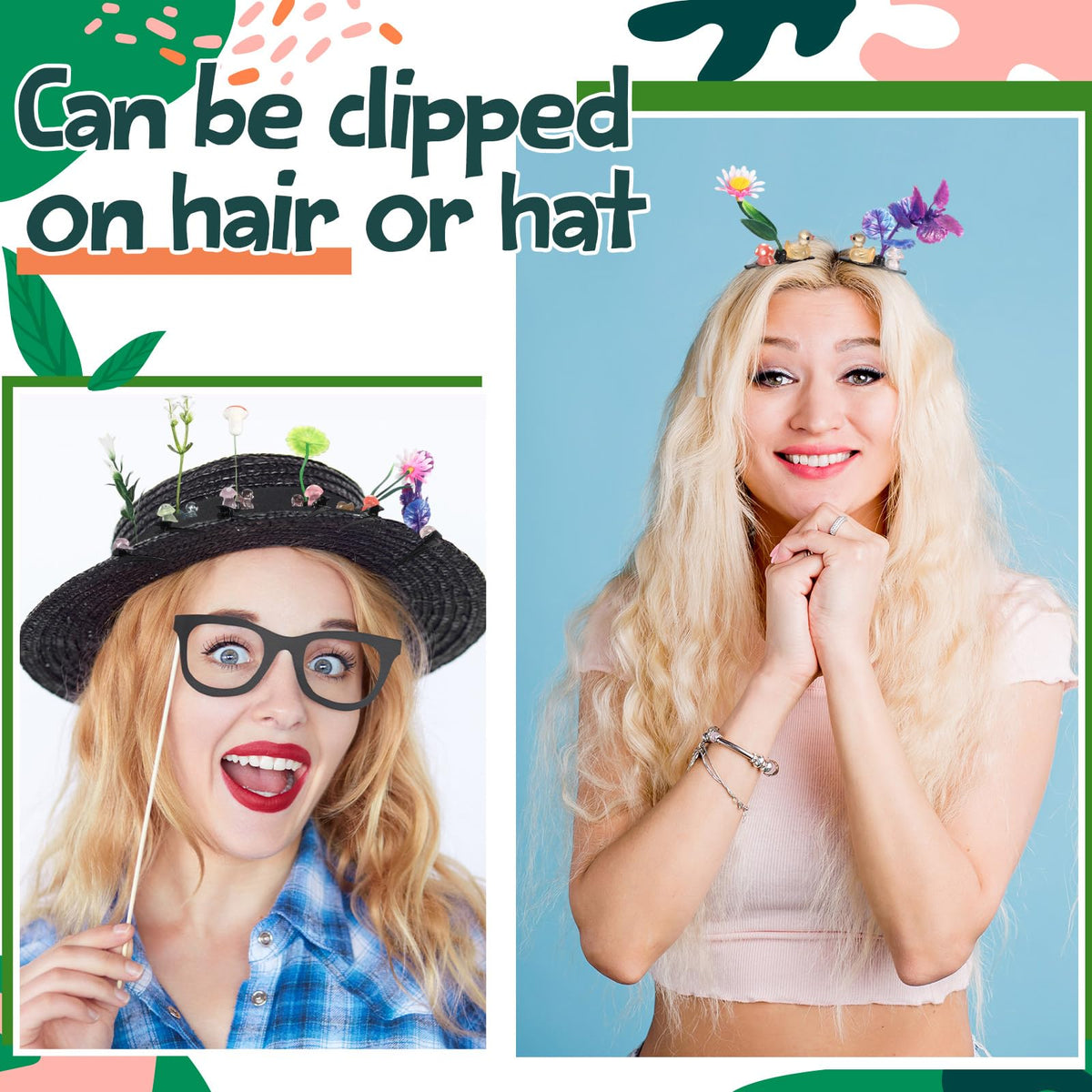 Tigeen glow-trinket hairclip set brightens party looks