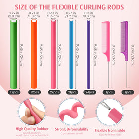 Tigeen no-heat hair rollers pack for easy daily styling.