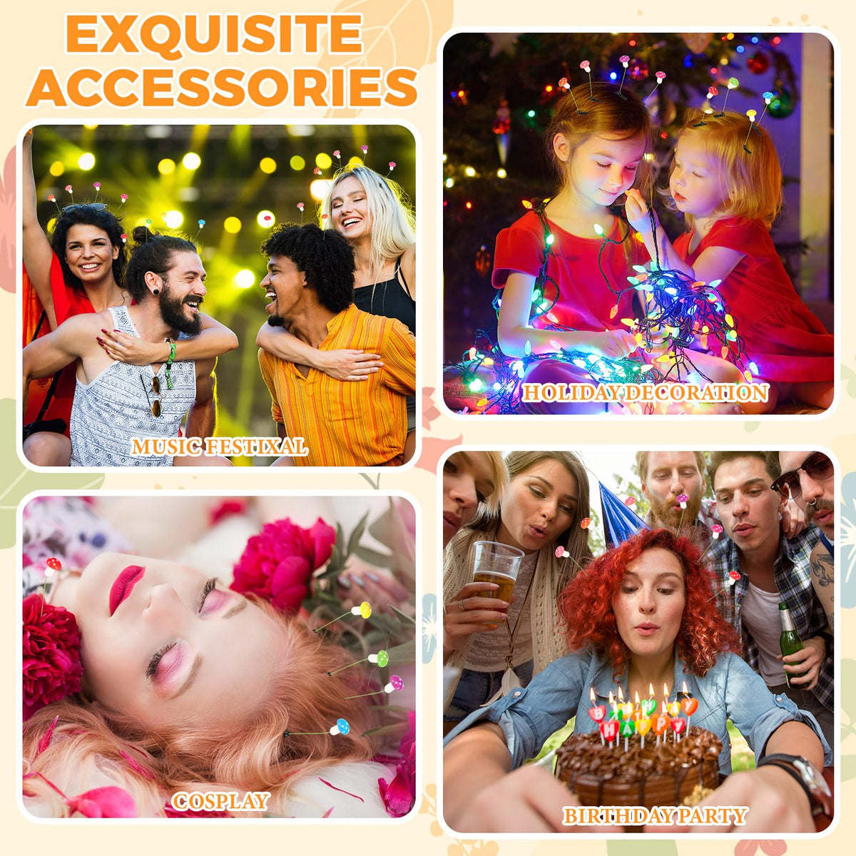 Tigeen party-ready hair accessory complements outfits at events.