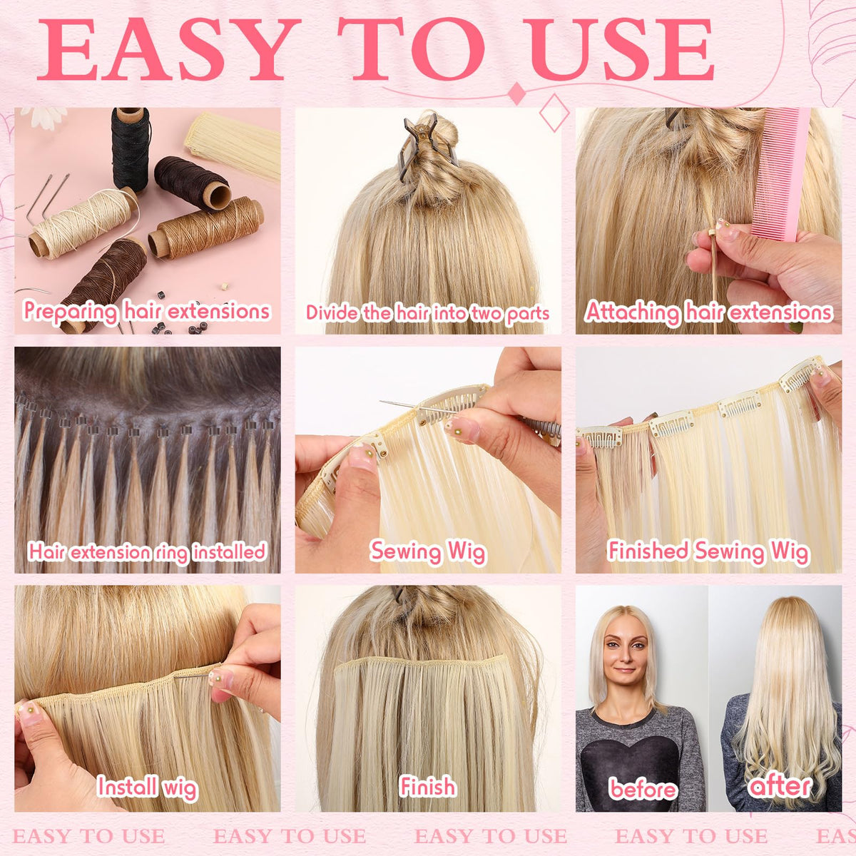 Tigeen silicone-lined micro rings in beige for versatile styling options