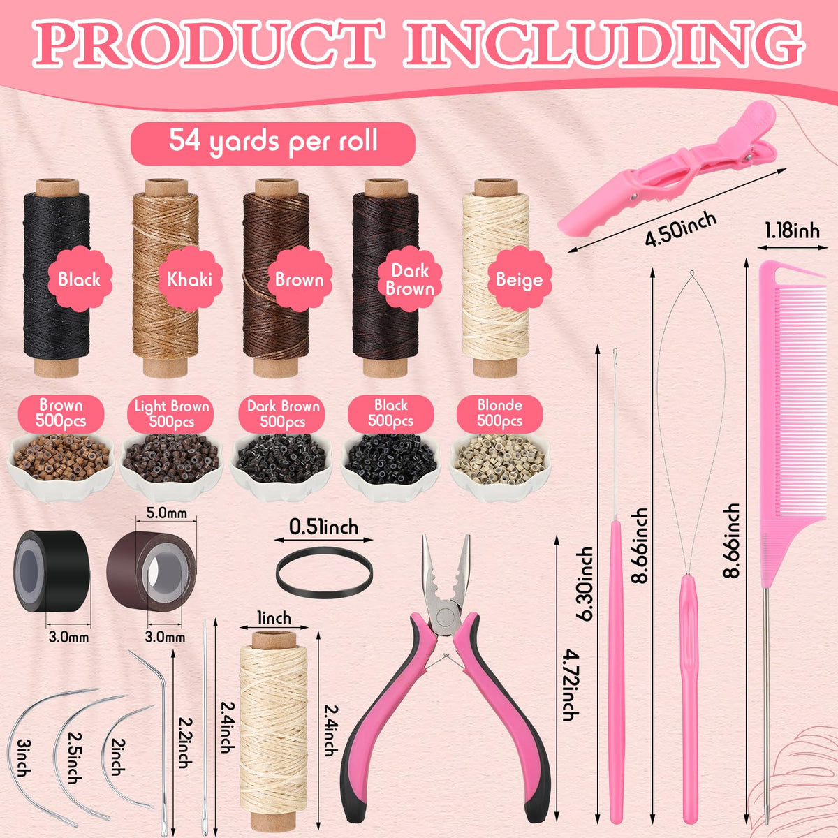 Tigeen silicone-lined micro rings in black for secure bonding and easy use
