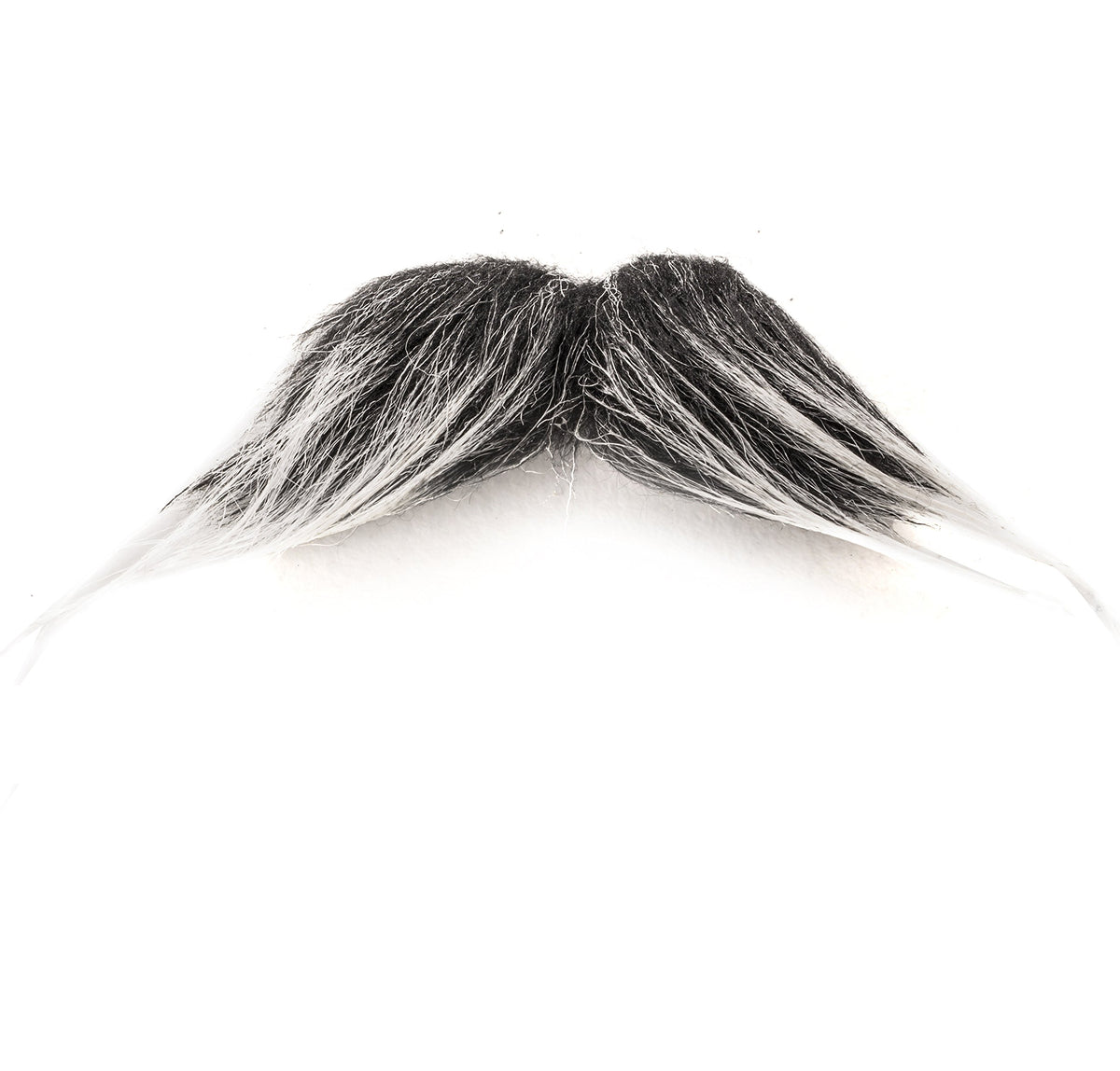 Tigerdoe grey mustache adds authentic aging detail for stage or party costumes