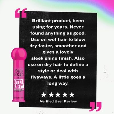 TIGI Bed Head After Party finished hair shine on glossy strands