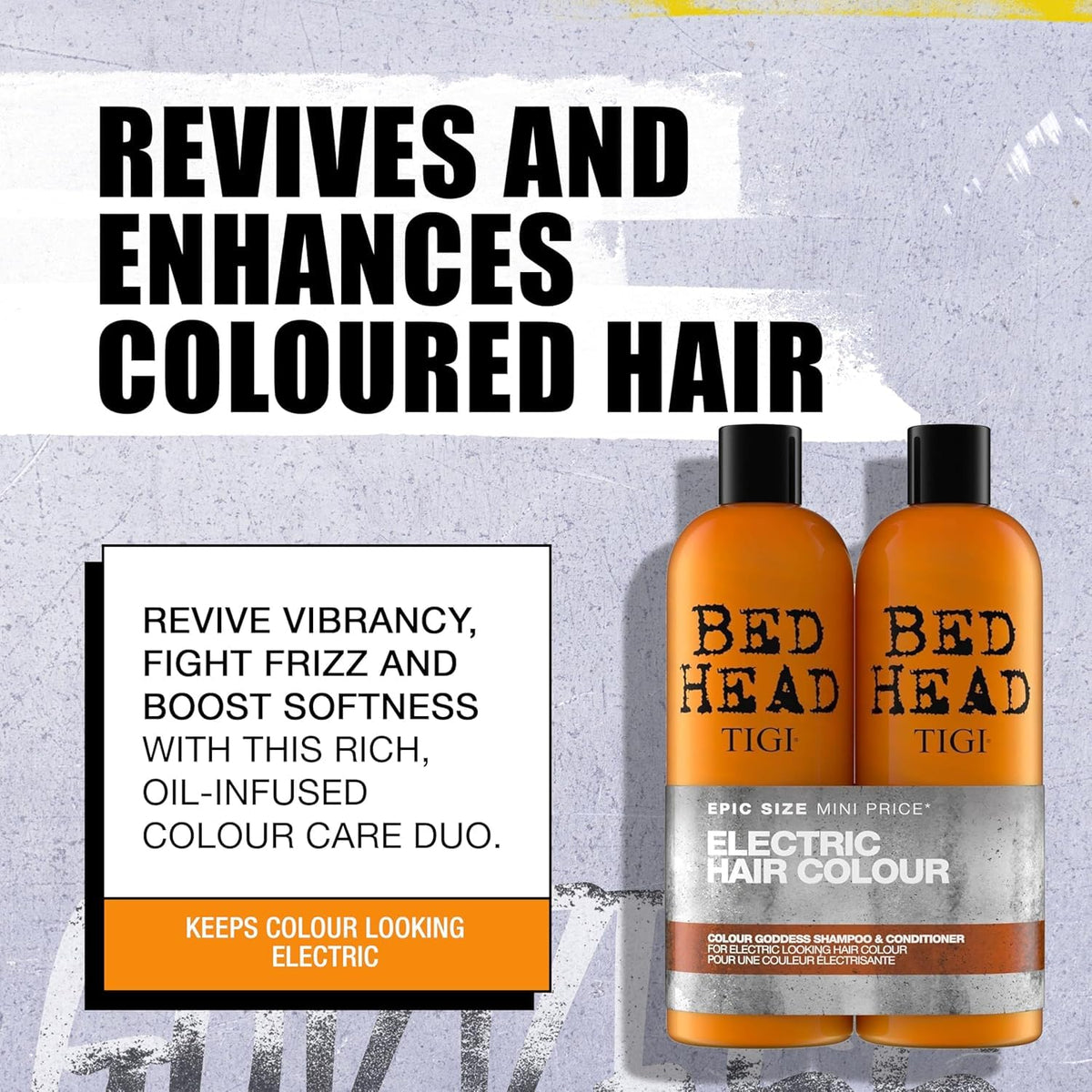 TIGI Bed Head Colour Goddess conditioner pour for easy application on color-treated hair