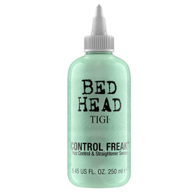 TIGI Bed Head Control Freak serum bottle for frizz control.