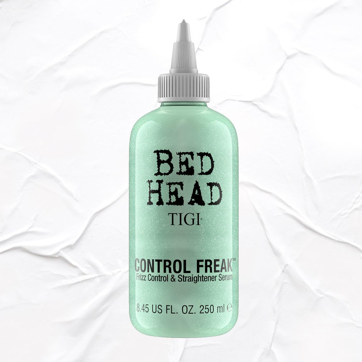 TIGI Bed Head Control Freak serum packaging is travel friendly.