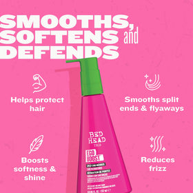 TIGI Bed Head Ego Boost fruit-berries scent enhances hair routine.