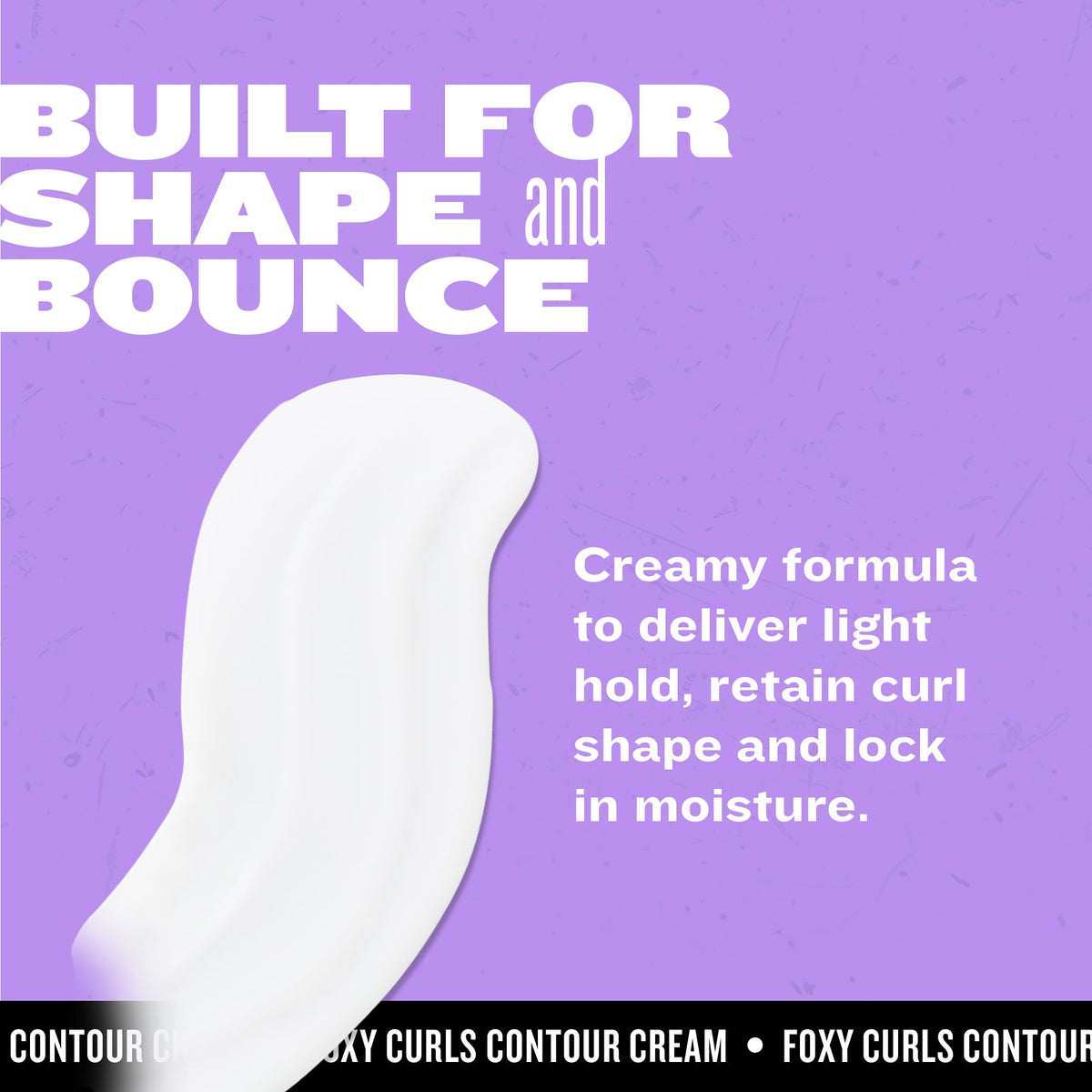 Soft hold finish on natural curls after applying Foxy Curls Contour Creme.