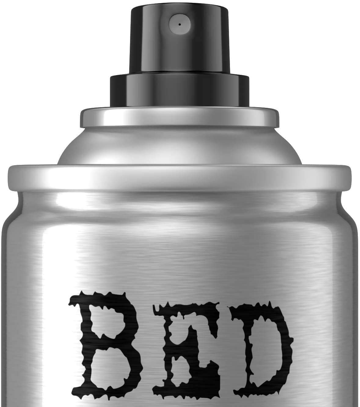 Hair styling demo featuring TIGI Bed Head for lasting hold without crunch.