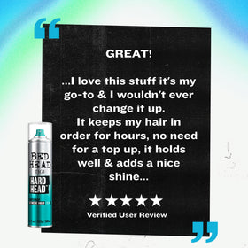 TIGI Bed Head Hard Head delivers a natural shine finish.