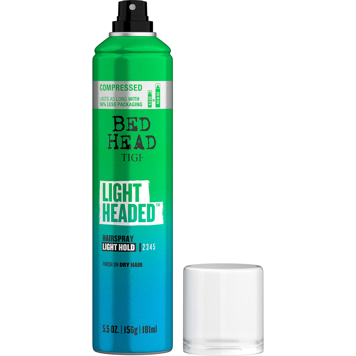 TIGI Bed Head Lightheaded spray dispersion shows light mist for natural finish
