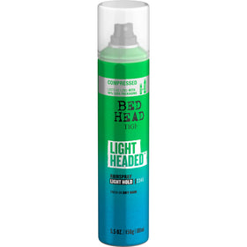 TIGI Bed Head Lightheaded usage distance shown for even application