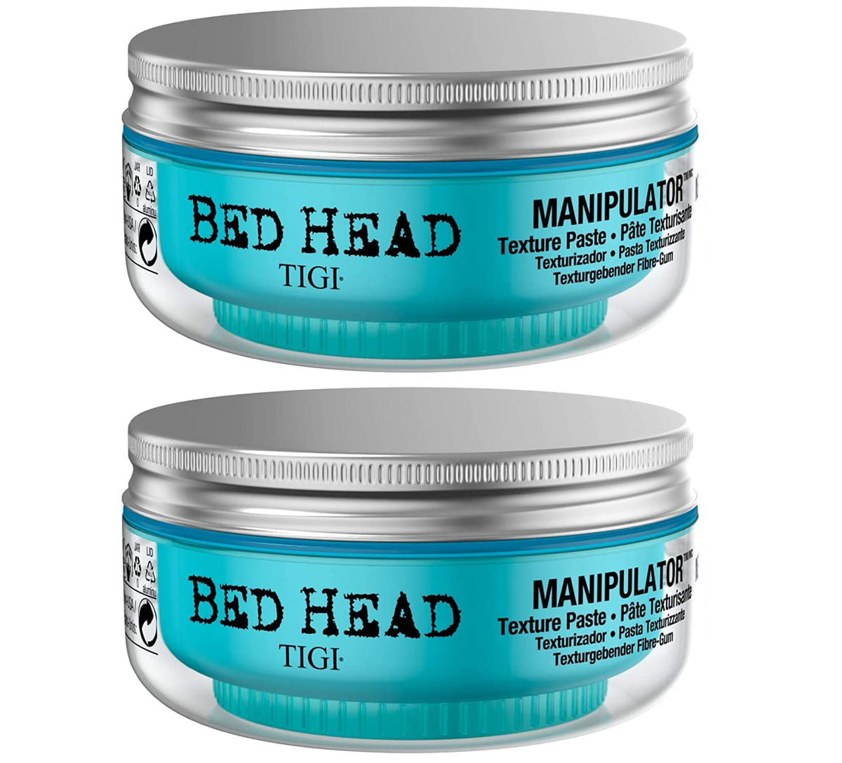 TIGI Bed Head Manipulator hair spikes effect for bold texture and pliable hold.